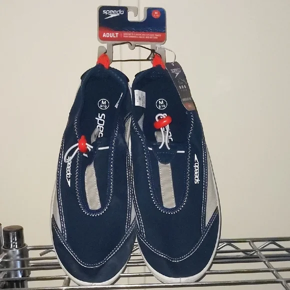 Speedo Men's Navy and White Swim Hybrids - Picture 1 of 5